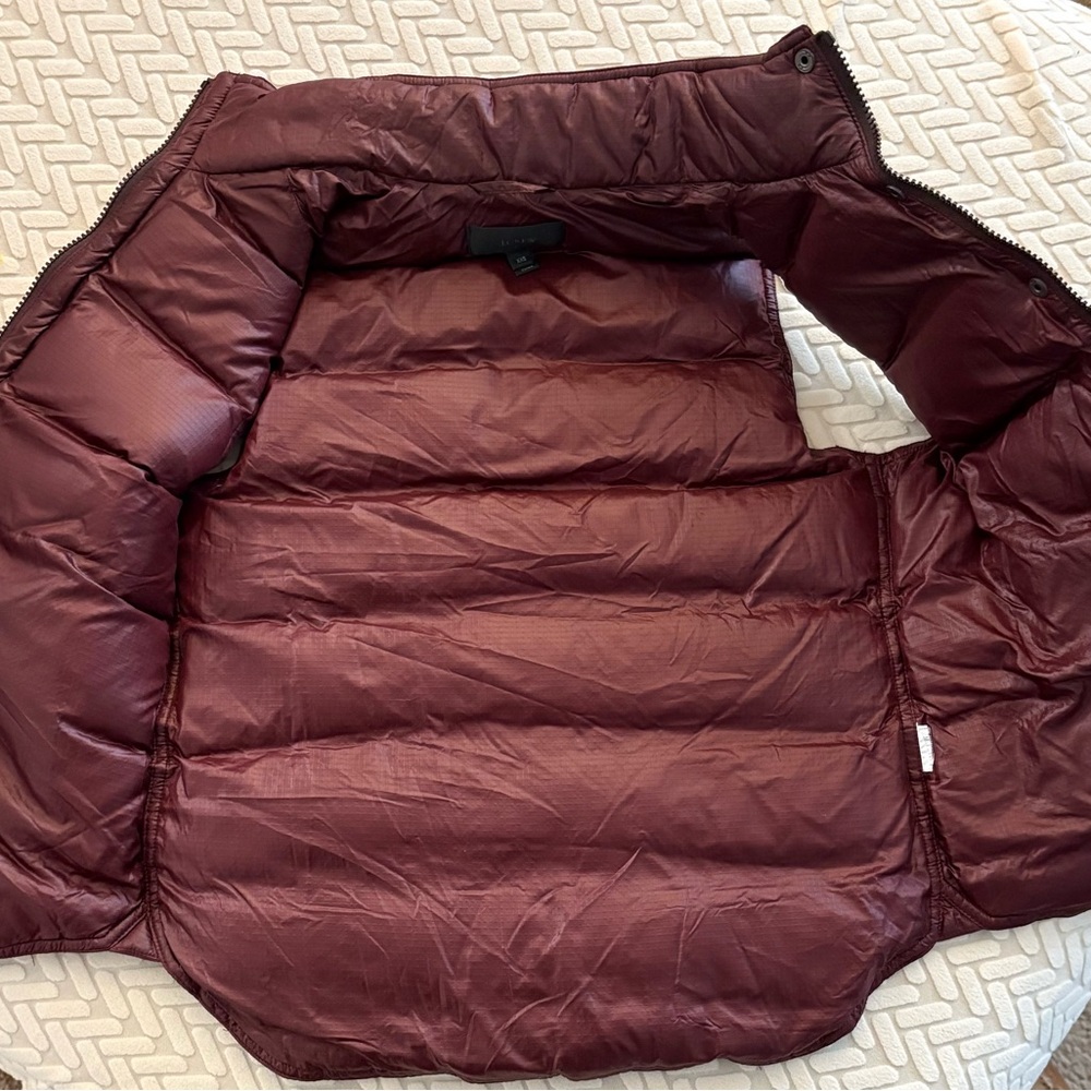 J. Crew Maroon Puffer Vest - Picture 2 of 5